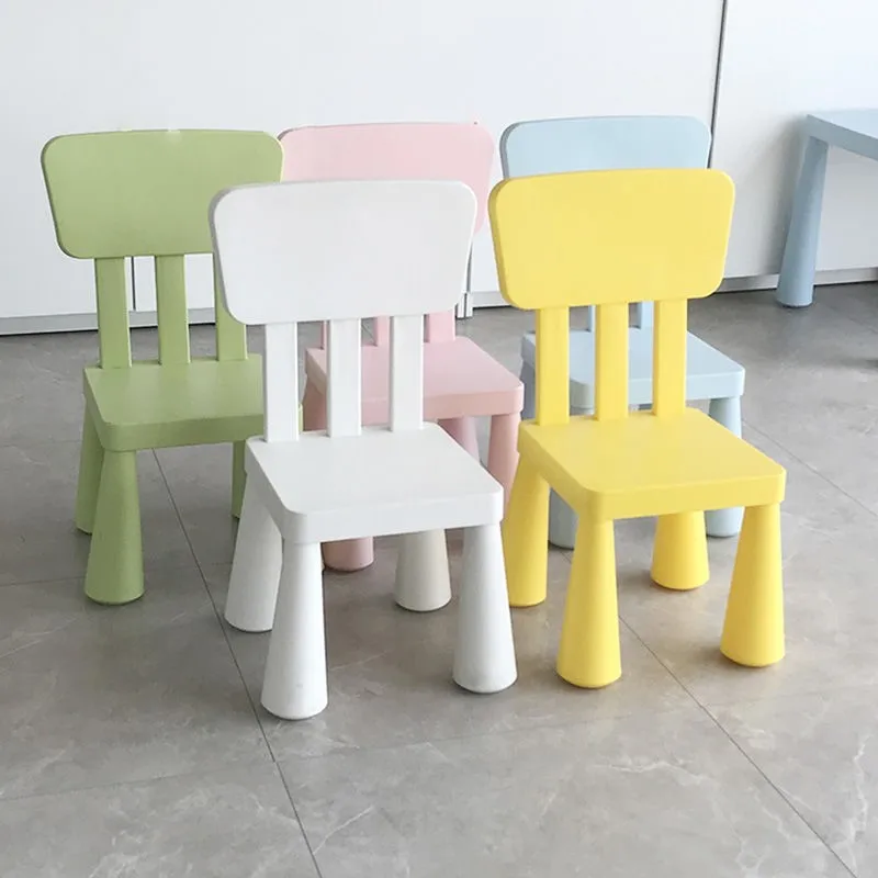 Children\'s School Study Desks Chairs Plastic Chairs Backrest Kindergarten Living Room Chairs Chaise Salle a Manger Dining Chairs