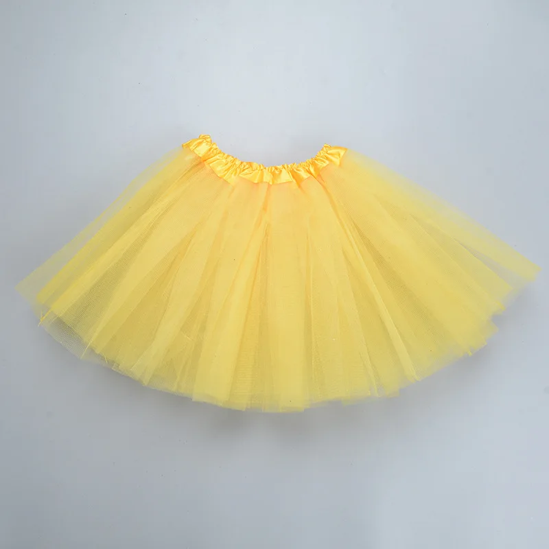Meisje elastische ballet danskleding tutu's minirok voor verjaardagsfeestje dans 3-laags tule tutu rok voor kinderen prinses 2-8Y meisjes