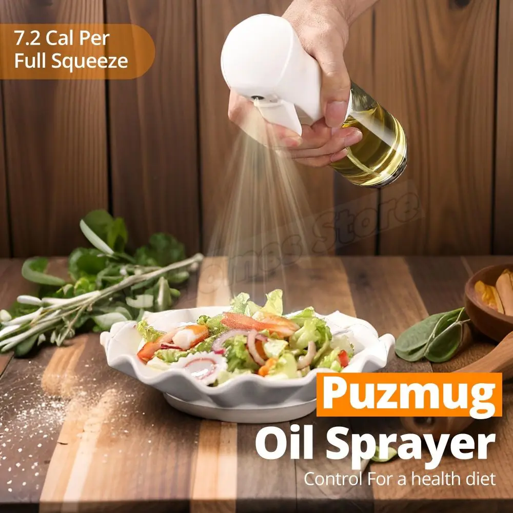 1-2PCS Oil Sprayer Bottle BBQ Baking Olive Oil Spray Roller Bottle kitchen Oil Dispenser Salad 200/300/500ML Oil Cooking Bottle image 2