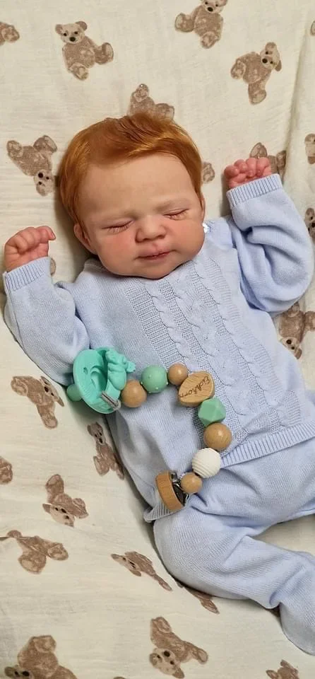 

NPK 18'' Handmade 3D Skin with Visible Veins Reborn Doll Pascle Lifelike Soft Touch Cuddly Baby Multiple Layers Painting Dolls