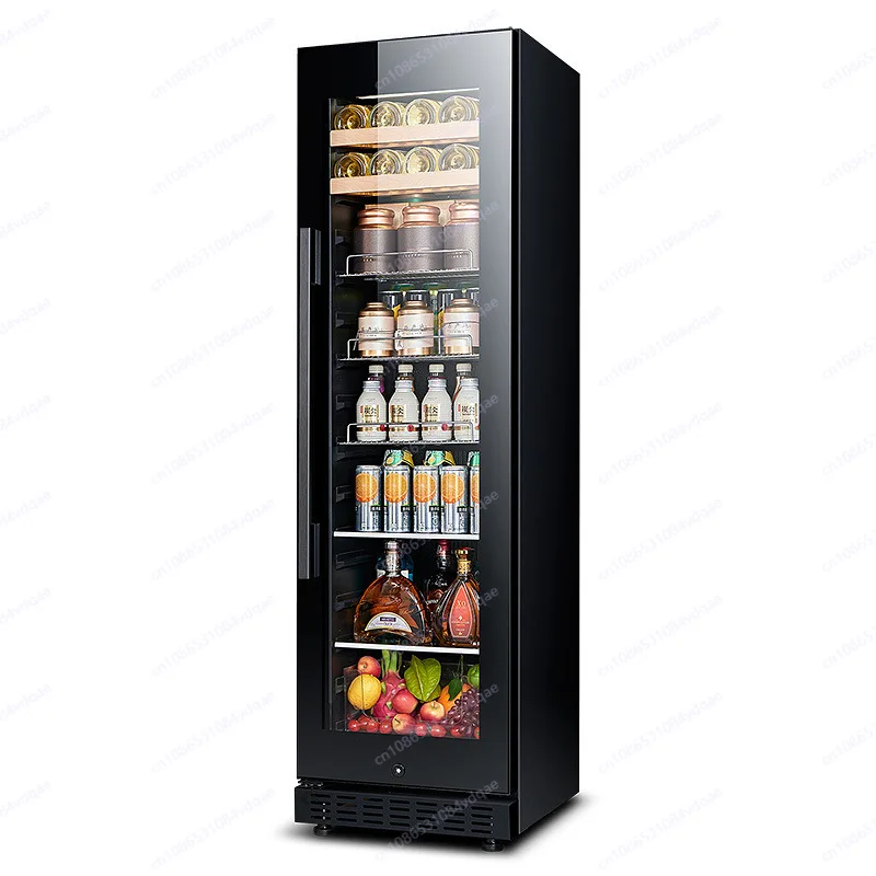 vertical refrigerated convenience store supermarket beverage display cabinet vegetable fruit refrigerated cabinet compressor