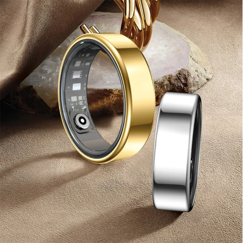 

Smart Ring Uomo Donna Frequenza cardiaca Ossigeno nel sangue Monitor del sonno Smartring IP68 Modalità multi-sport impermeabili