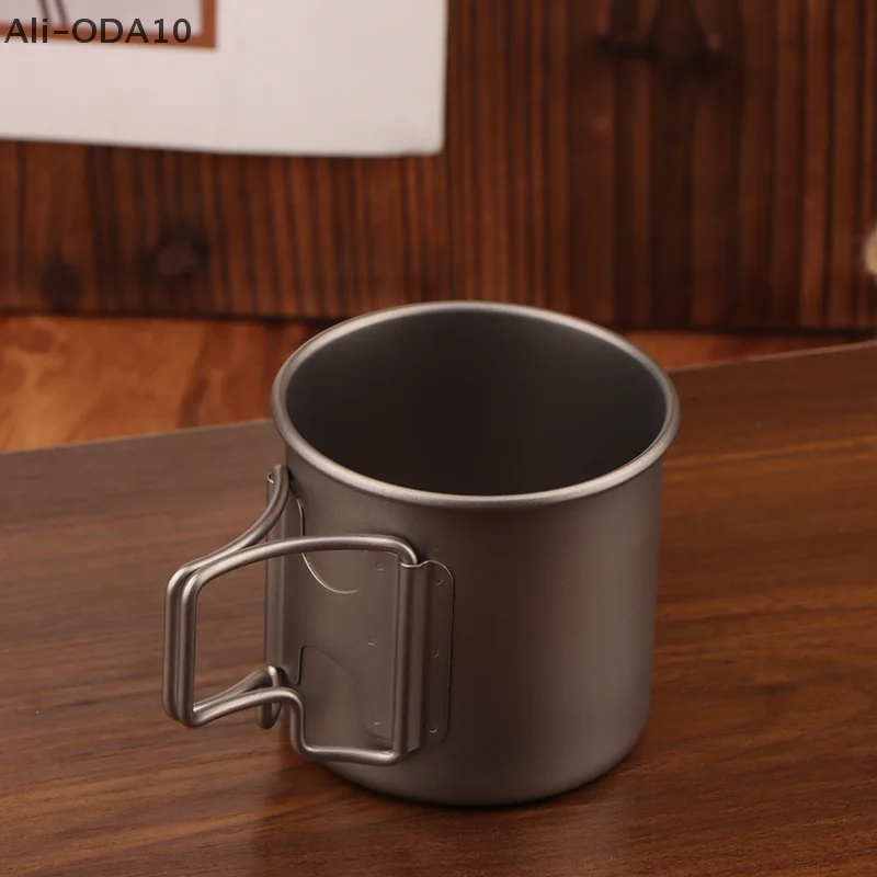 كوب للتخييم، كوب من التيتانيوم، أدوات المائدة السياحية، أدوات النزهة، معدات المطبخ الخارجية، السفر، أواني الطبخ، المشي لمسافات طويلة