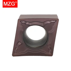 MZG-herramientas de corte de torno CNC, insertos de carburo sólido de tungsteno, 10 piezas CCMT 09T308 060204 09T304 MSF GM TM