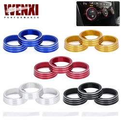 Air Conditioning Knob Decorative Cover Ring Adjust Trim Cover For VW Tiguan Atlas T-roc Ateca FR Passat B8 Variant 2017-2019