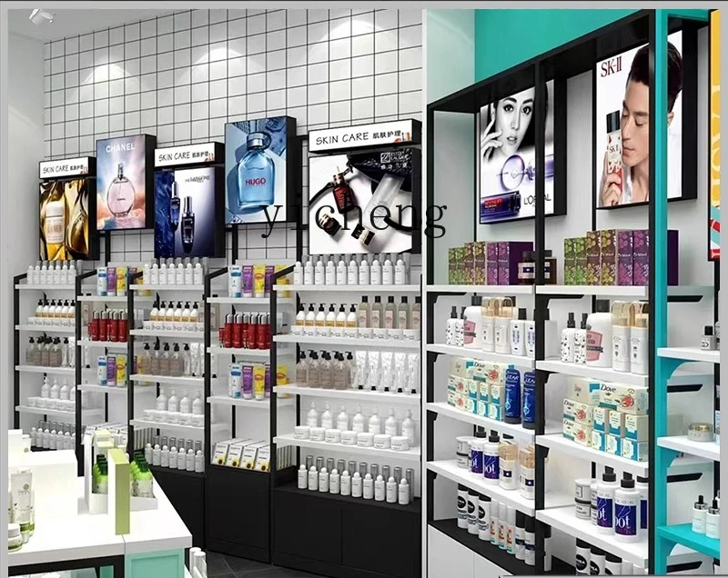 

TWR Shelf Display Cabinet Mask Skin Care Back Counter Light Shop