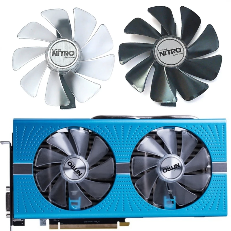 Ventilador de GPU para Sapphire RX 590, 580, 570, 480, 470, 590, 580, edición especial, 1 Juego, nuevo, CF1015H12D, FD10015M12D, RX 570, 480, 470, NITRO