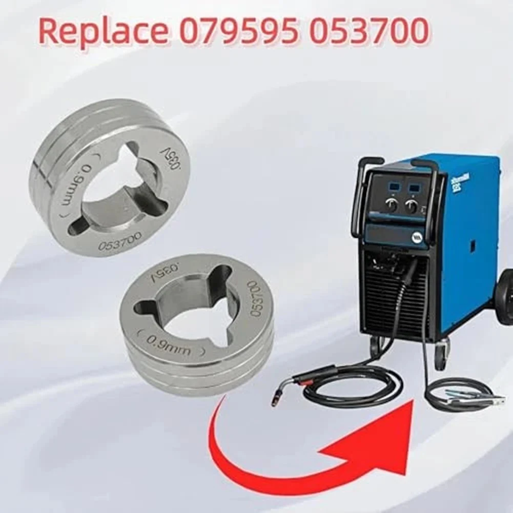 2-Pack Drive Roll Replacement For 200/210/212/250/251/252 Welding Equipment V-Groove .035'' Drive Roll Kit Replace 053700