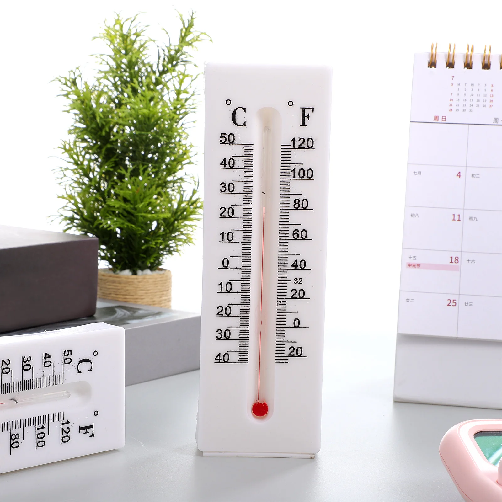 Key Decorator Hider Storage Decorative Outdoor Thermometer For Outside Office Wall