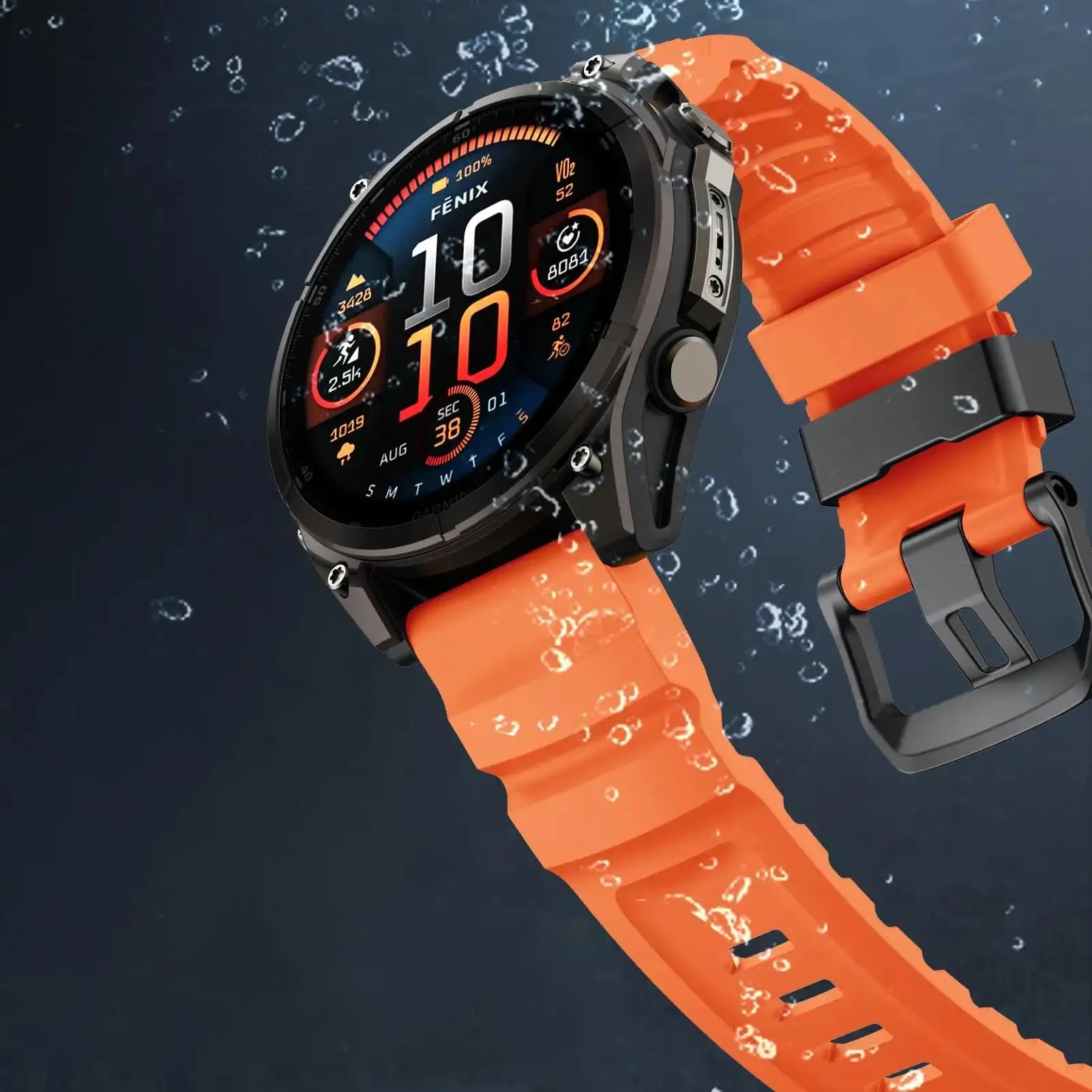 26mm 22mm Quick Fit Strap for Garmin Fenix 8 7X 7 Pro Fenix 6X 6 5X 5Plus Tactix 7 silicone belt bracelet Fenix 8 band 47mm 51mm