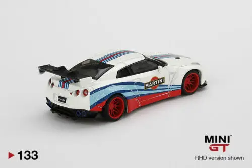 MINI GT 1:64 nissan  GT-R R35 Martini Collector Edition Metal car Model gifts