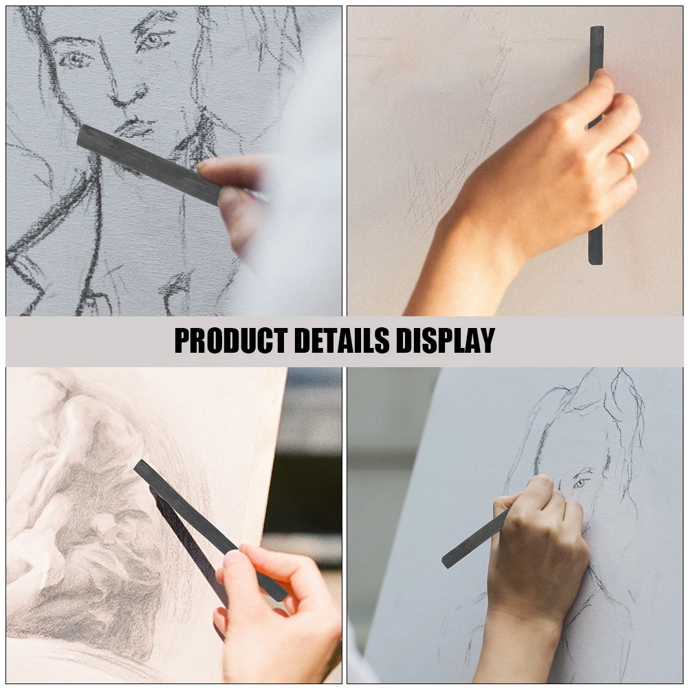 

25 Pcs Sketch Charcoal Sketching Green Bamboo Drawing Charcoals Tools Carbon for Painting Student Black Pencil