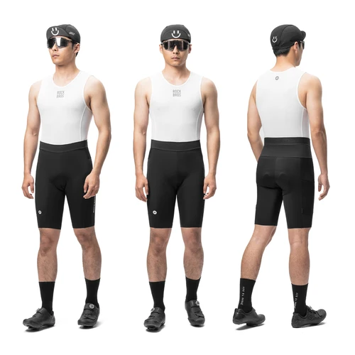 Imagen 2 del producto Pantalones Cortos de Ciclismo ROCKBROS, Transpirables, Ligeros, para Verano, para 5-6 Horas de Ciclismo, Culote Deportivo con Tirantes