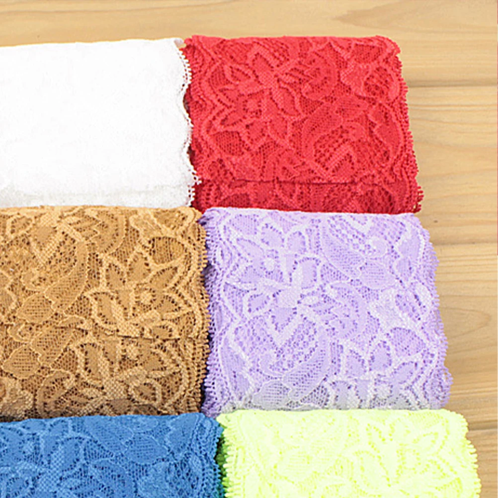 

Lace Accessories Fabric Decor Ribbon Embroidery Cloth Stretchy Ribbons Bride Diy Clothing