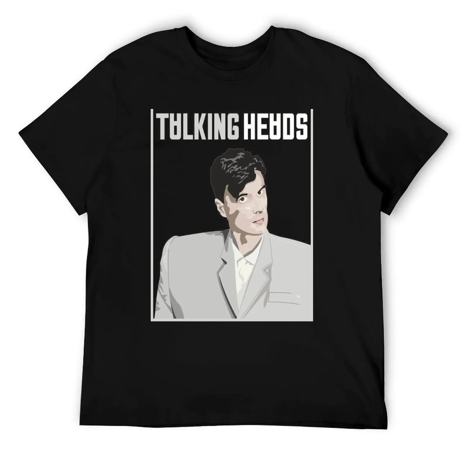 

Talking David Heads Byrne T-Shirt man t shirts for men black cotton t-shirt plain for man package T-Shirt