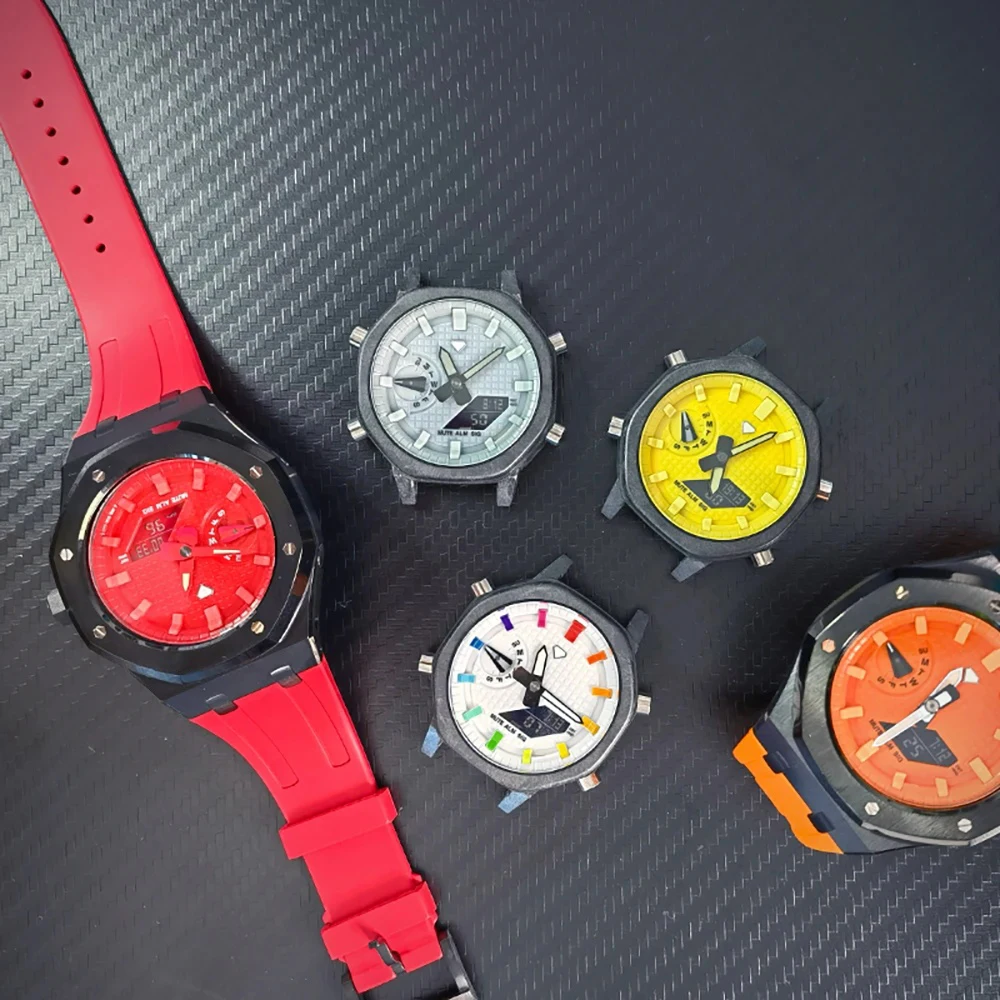 Watch modification accessories for Caiso GA2100 Dial Scale Ring GA-2210 dial inner shadow circle watch Modified Bezel Component