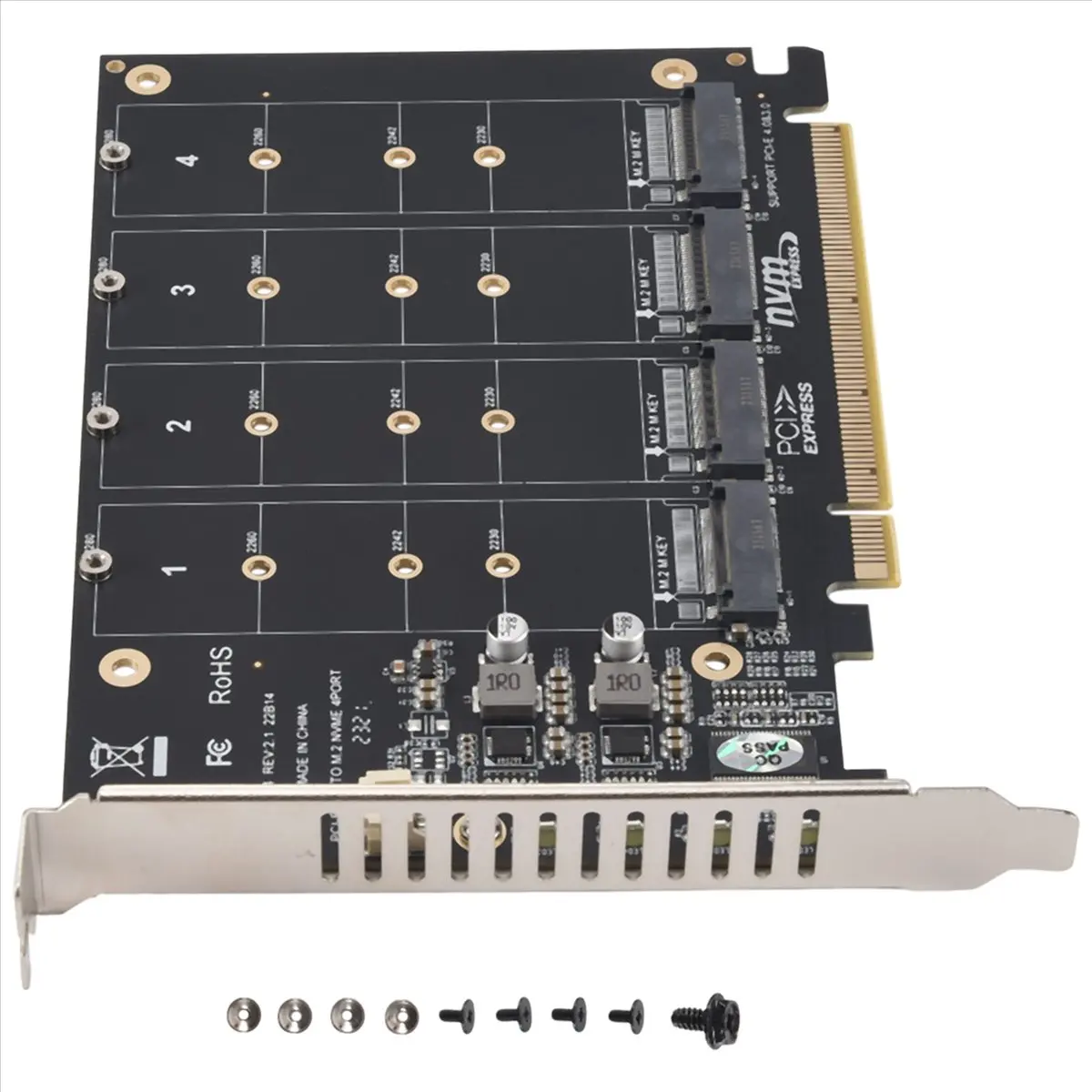 (DT37) PH44 NVME 4-Disk Array Card PCIE Signal Split Array Card