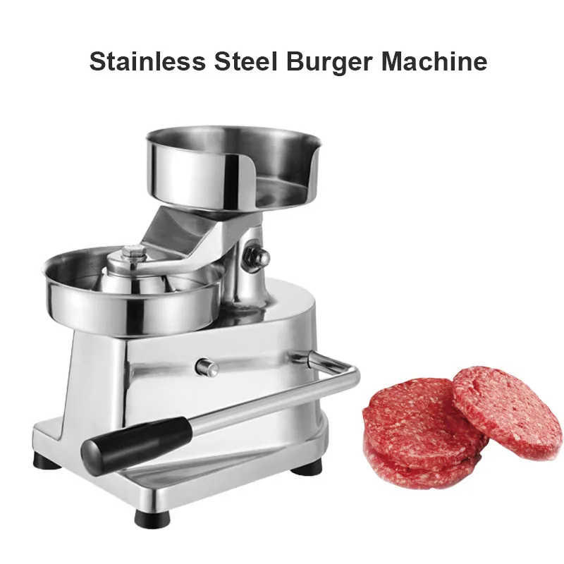 

Hamburger Press Patty Maker Small Household Stall Manual Cake Press For Pizza Beef Burger Round Shape Mold Tool 100/130/150MM