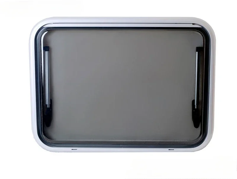 RV accessories aluminum alloy, rounded corner push-out window, RV window with screen window blackout curtain acrylic 900 * 450m