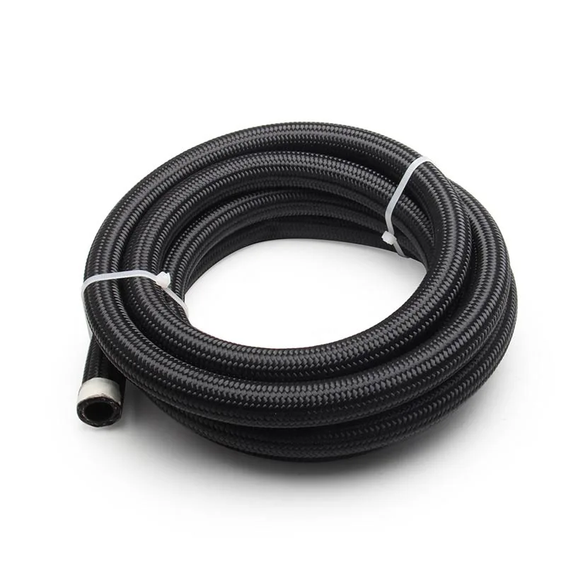 

1M 3M 5M AN4 AN6 AN8 AN10 AN12 Universal Car Inside CPE Rubber Oil Gas Cooler Fuel Hose Tube Clamp Suit Nylon Braided