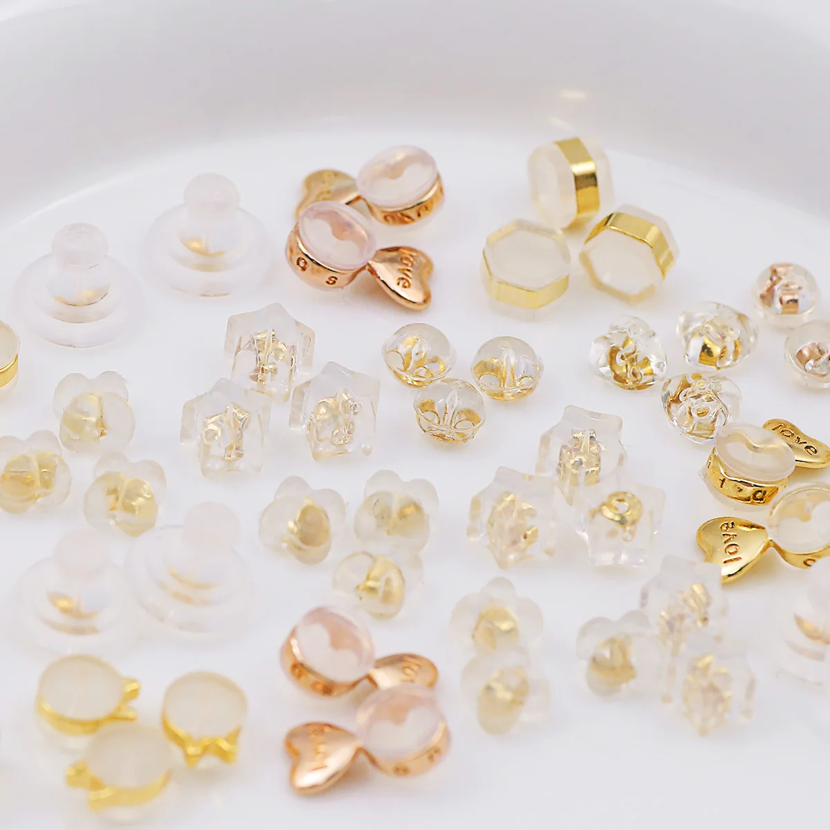 2-500pcs Silicone Earring Back Silicone Round Ear Plug Blocked Caps Earrings Back Stoppers For DIY Parts Jewelry Findings Making - view 3