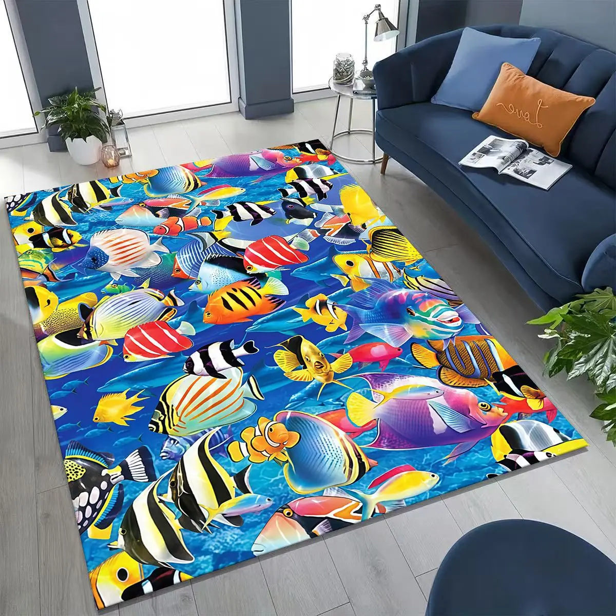 27-стильный коралловый ковер с подводным миром и черепахой морского дельфина для спальни, гостиной, дивана, домашнего декора, детский нескользящий напольный коврик