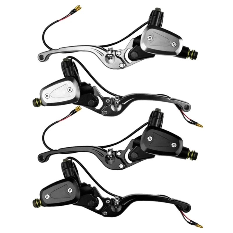 1 زوج العالمي للدراجات النارية الفرامل رافعة 7/8 "22 مللي متر قابض فرامل هيدروليكي اسطوانة خزان رافعة مجموعة ل سكوتر الدراجة ATV