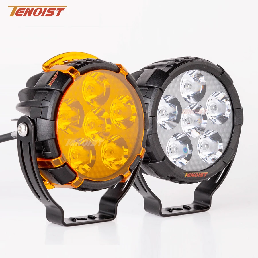 

Новый 4-дюймовый белый желтый точечный светодиодный рабочий противотуманный фонарь для мотоцикла, грузовика, автомобиля, внедорожника, квадроцикла, UTV BUS 12-36 В