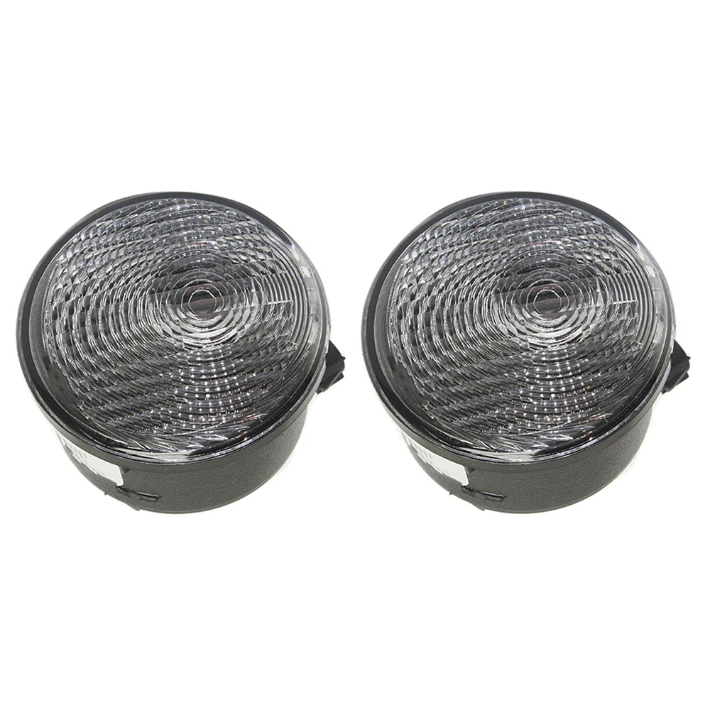 

2pcs Side Marker Light Amber Side Marker Light with Clear Lens 68200290AA 68200291AA for Jeep Wrangler JK 2007-2018