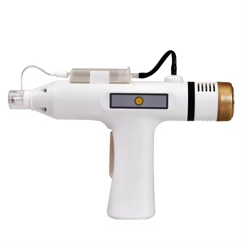 Anti-envelhecimento Skin Care Meso Gun, Injetor de cristal nano, Pistola de mesoterapia com martelo quente frio