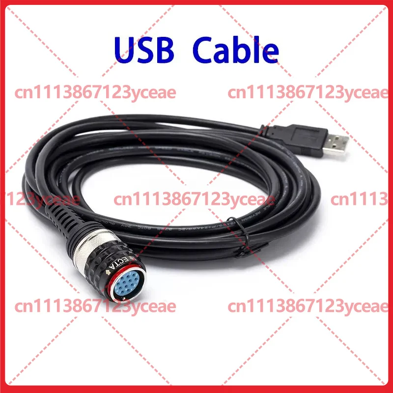 For Volvo VOCOM Scanner, OBD2 Main USB Cable 88890304, Diagnostic Replacement Wire