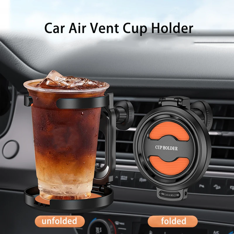 New Car Air Vent Drink Cup Bottle Holder Auto Drink Rack Stand for Water Bottles & Ashtray Multifunctional Car Coffee Cup Holder