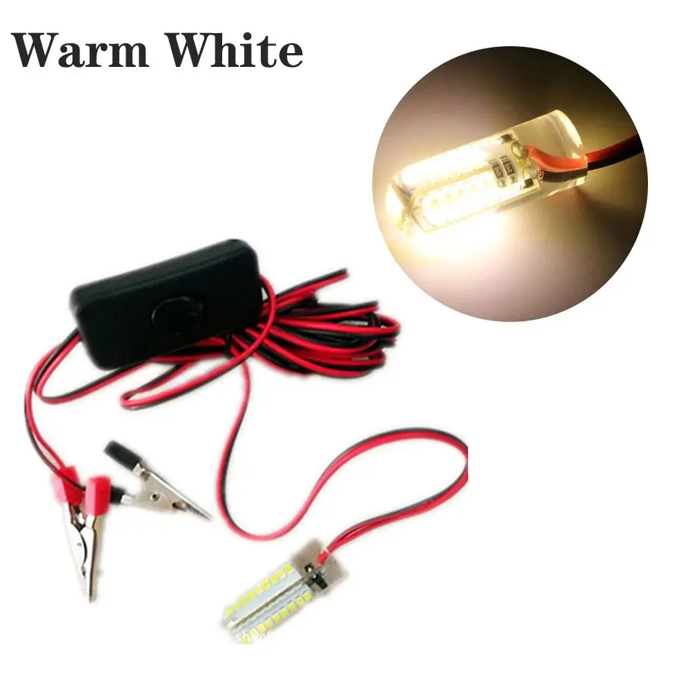 High Quality Warm White/White 12V Fish Finder Lighting Underwater Fishing Light Boat Lights Attracts Fish Lamp
