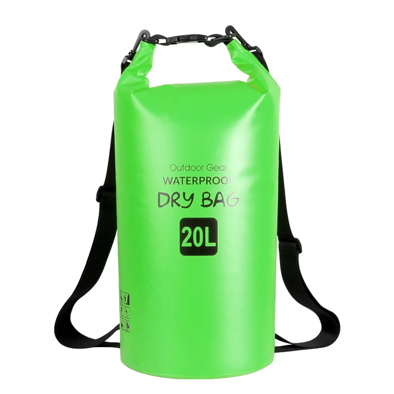 Outdoor Swimming Pvc Waterproof Bucket Bag Backpack Drifting Beach Swimming Bag  Camping Gear  Hiking Accessories  Multitool