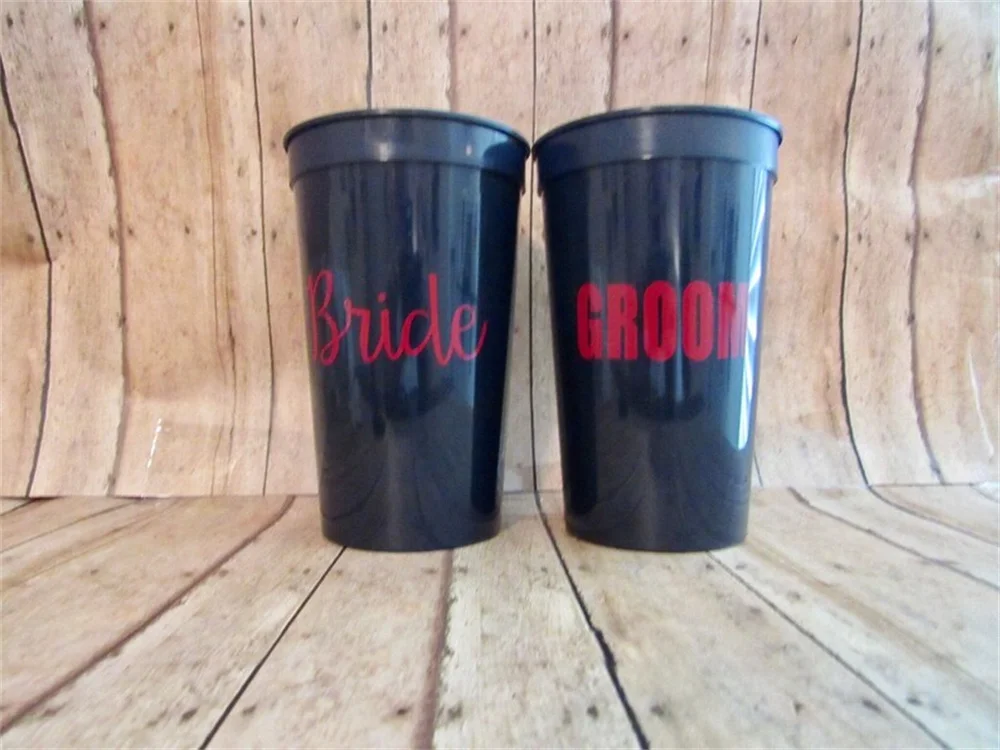 Wedding Stadium Cup Set, Mr and Mrs Gift Set, Engagement Gift,Bridal Shower Gift ,Honeymoon Cups,Honeymoon Gift, Bride and Groom