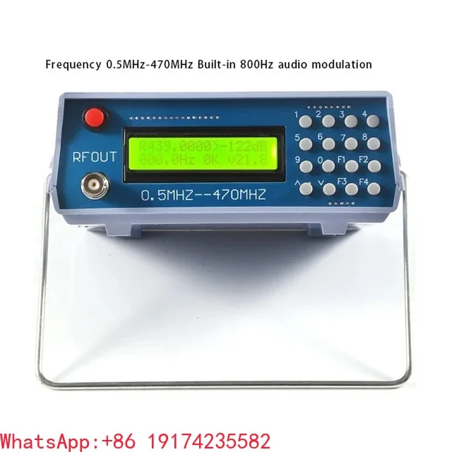 0.5Mhz - 470Mhz RF Signal Generator Meter Tester for FM Radio Walkie-Talkie Debug