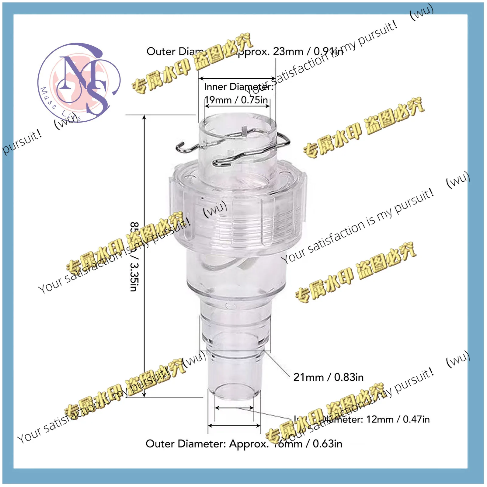 Check valve for condensate drainage pipes to prevent odor backflow, one-way anti-backflow