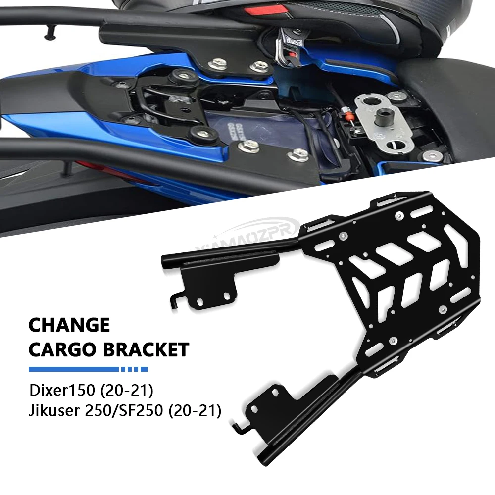 FOR GIXXER 150 Gixxer250SF 2020 2021 Accessories Rear Carrier Luggage Rack Tailbox Fixer Holder Cargo Bracket Tailrack Kit