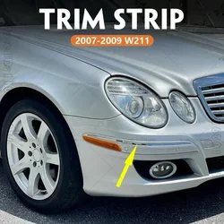 for 2007-2009 W211 Mercedes Benz E320 E350 E550, E63 AMG Front Bumper Molding Chrome Strip Trim 2118852321 2118852421