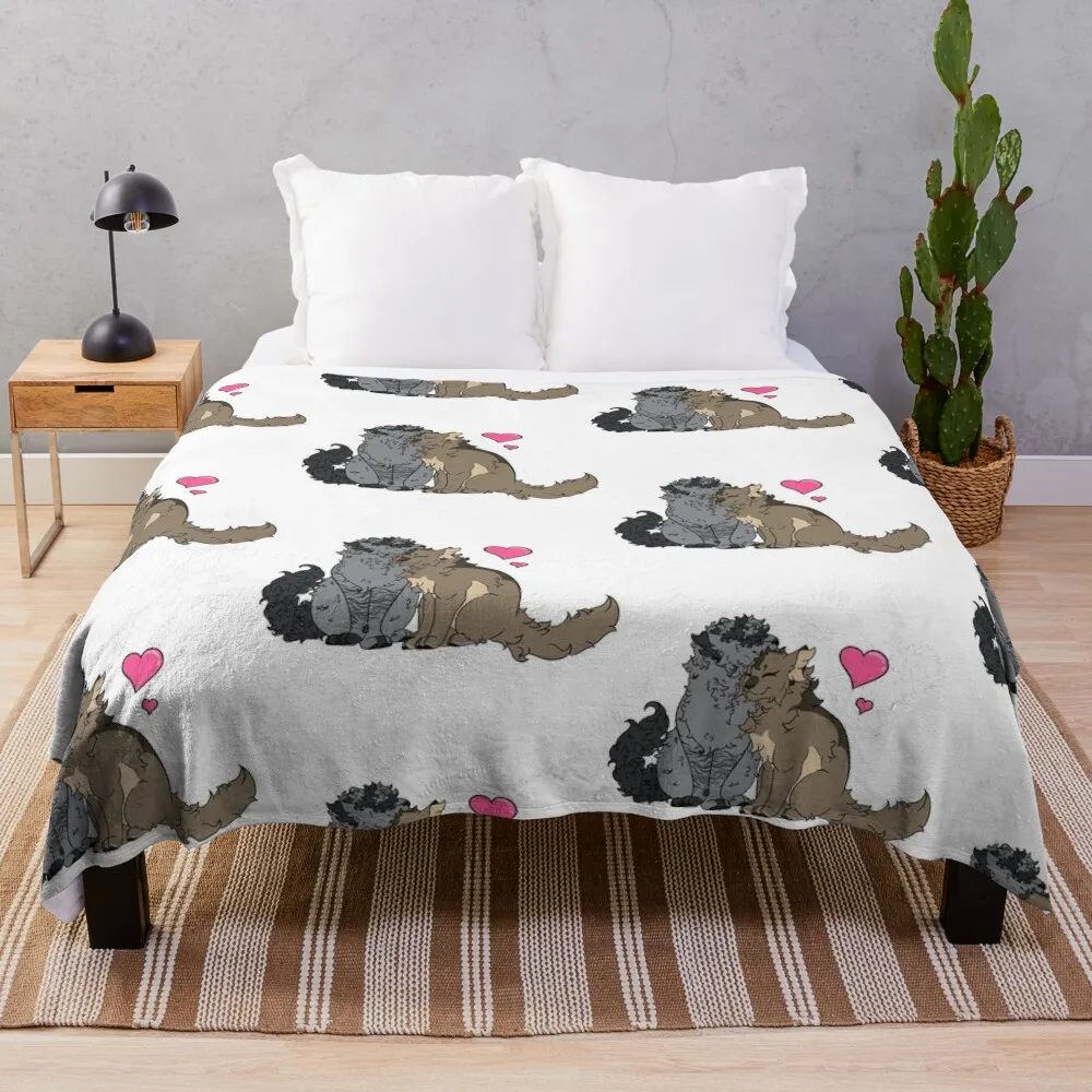 Lovebirds Throw Blanket Flannels Thermal Decorative Beds wednesday Blankets