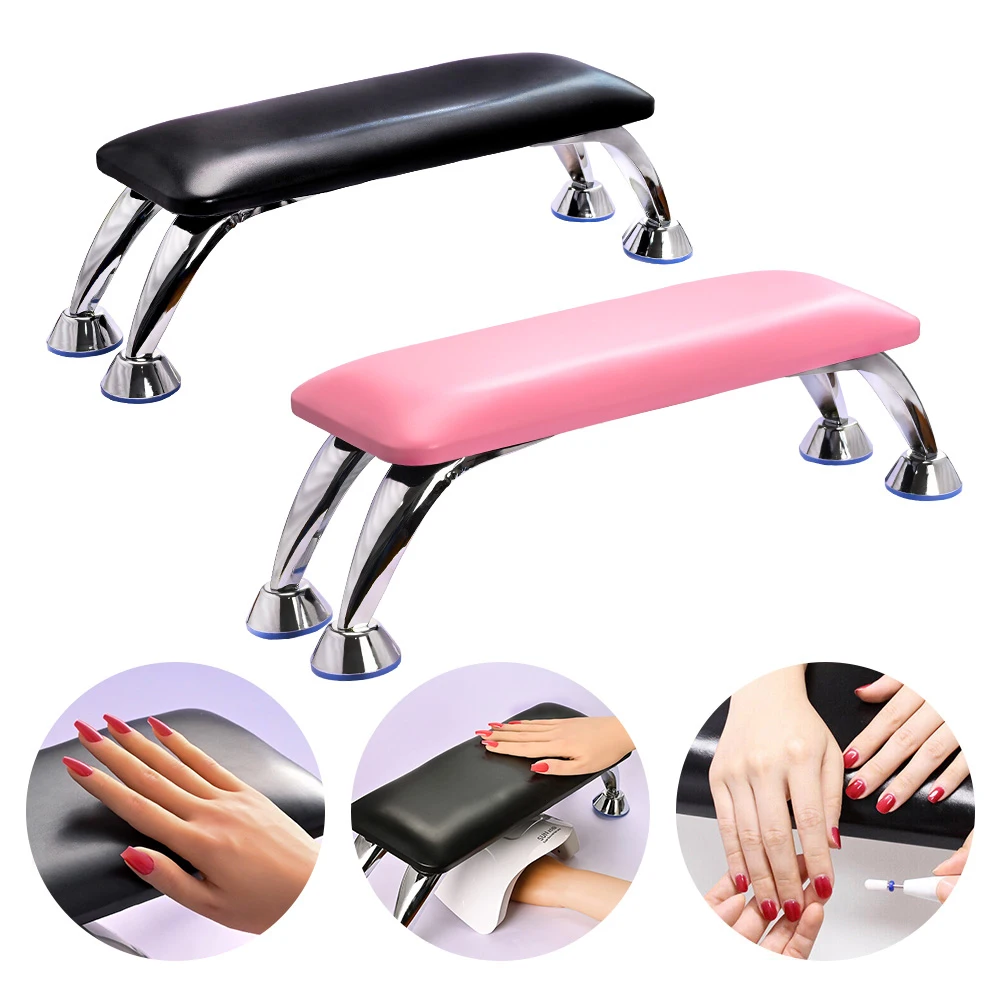 Pink Black Nail Hand Rest Pillow Pedicure Manicure Table Hand Feet Cushion Pillow Holder Arm Rests Professional Nail Stand Tools