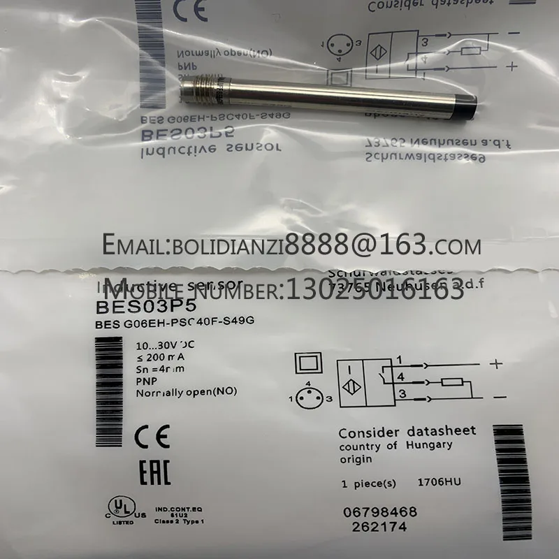 

The brand-new original sensor BES0126 BES G04ED-NSC15B-S26G One year warranty in stock