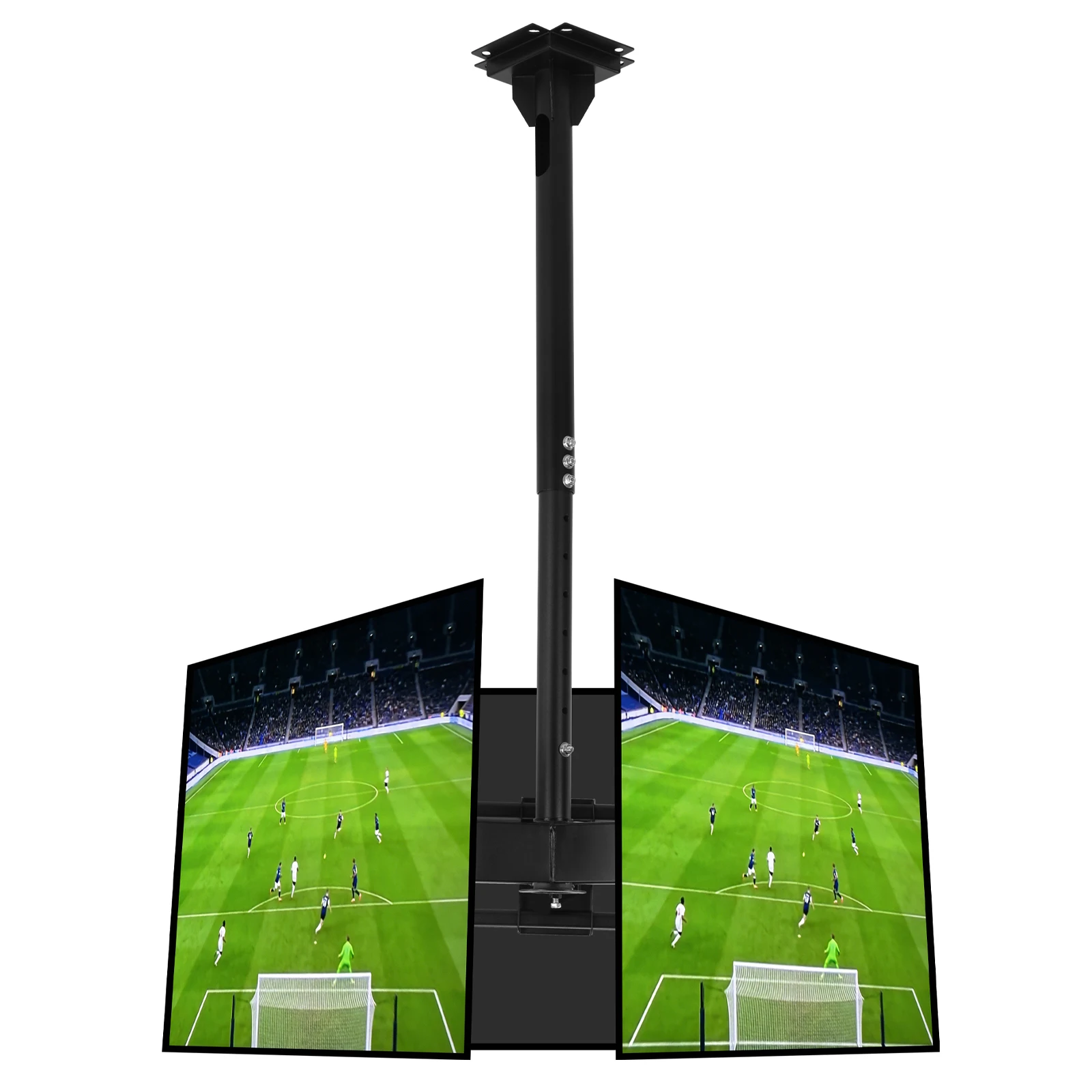 

Мини-кронштейн Jumbotron для потолочного крепления телевизоров с плоскими экранами 32-70 дюймов, поддержка 3 экранов, максимальное VESA 600x400 мм, грузоподъемность 330 фунтов