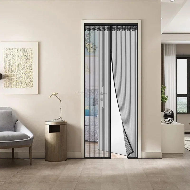 NEW Magnetic Screen Door Curtain Anti-Mosquito Net Fly Screen Mosquito Protection Net Magnet Spring for Doors Windows