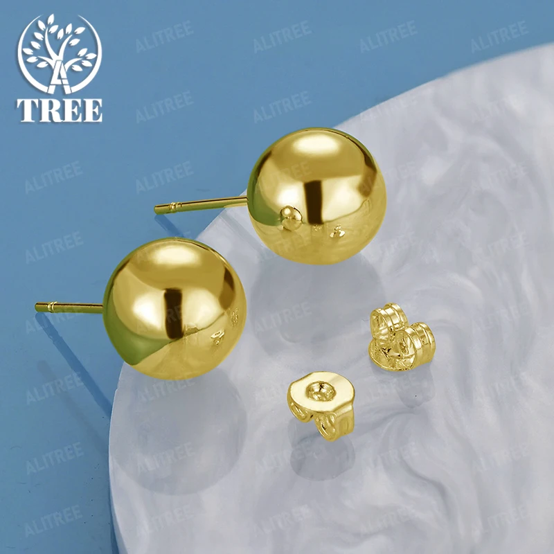 Orecchini a bottone con perline rotonde a forma di cuore in oro 18 carati classici di lusso per le donne, festa di fidanzamento, accessori regalo di gioielli carini e raffinati