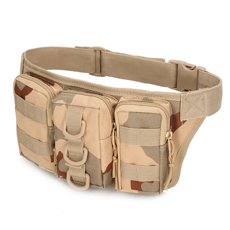 Utilitário Fanny Pack para homens, Bolsa de cintura, Hip Bum Belt, Bolsa Molle ao ar livre, Edc, Camping, Caminhada, Escalada