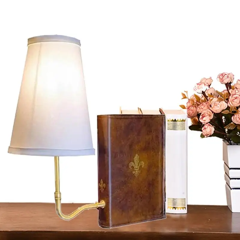 الأدب كتاب مصباح خمر الجدول مصباح رف الكتب ضوء فريد الزخرفية الرف مصباح لغرفة المعيشة ديكور المنزل قلادة