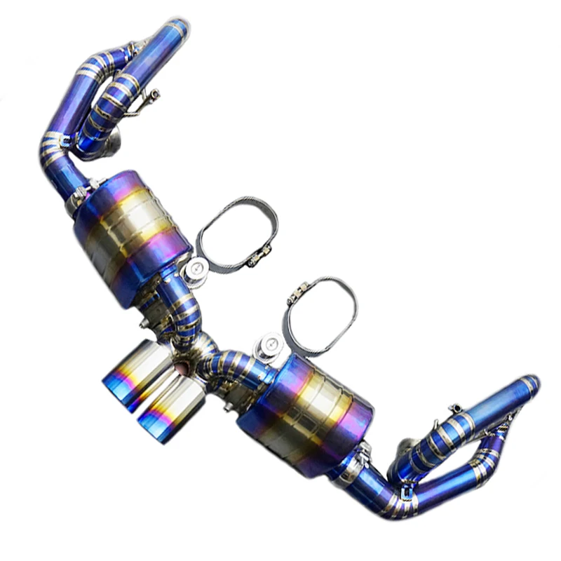 Factory Price Tuning Performance Exhaust Pipe For Porsche 911 991 991.1 991.2 Gt3/gt3 Rs Titanium Exhaust Valved Axleback