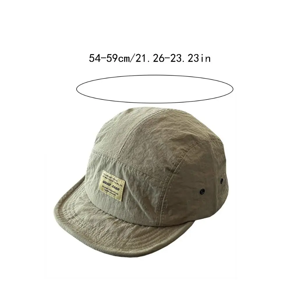 Autumn Japanese Short Brim Baseball Cap Breathable Hiphop Casual Peaked Cap Cotton Soild Color Quick-Drying Baseball Cap Girls