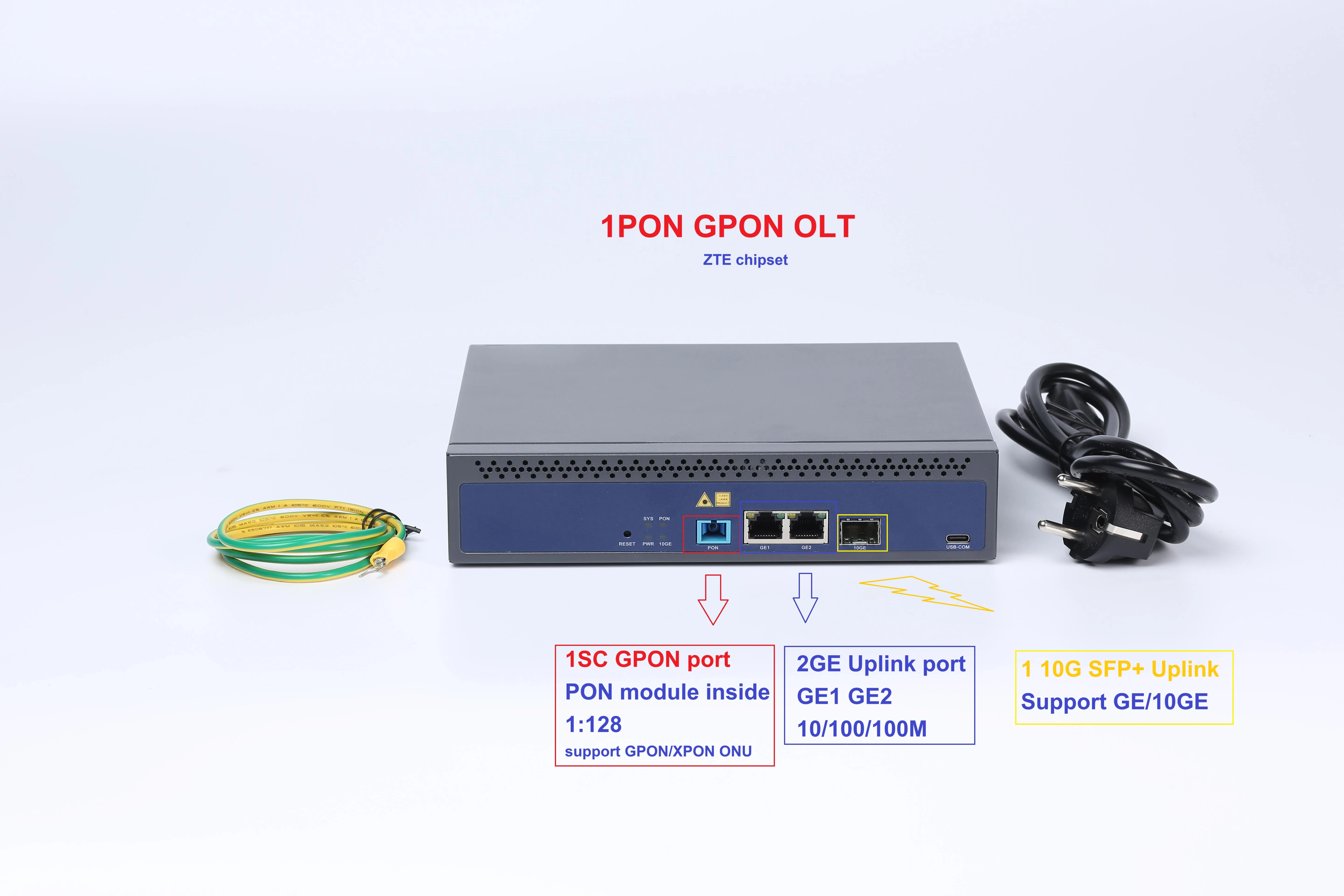 

Mini GPON OLT 1port 1:128FTTH Telnet CLI WEB Manage Function Single Port GPON OLT 1PORT GPON OLT Compatibile GPON XPON ONU
